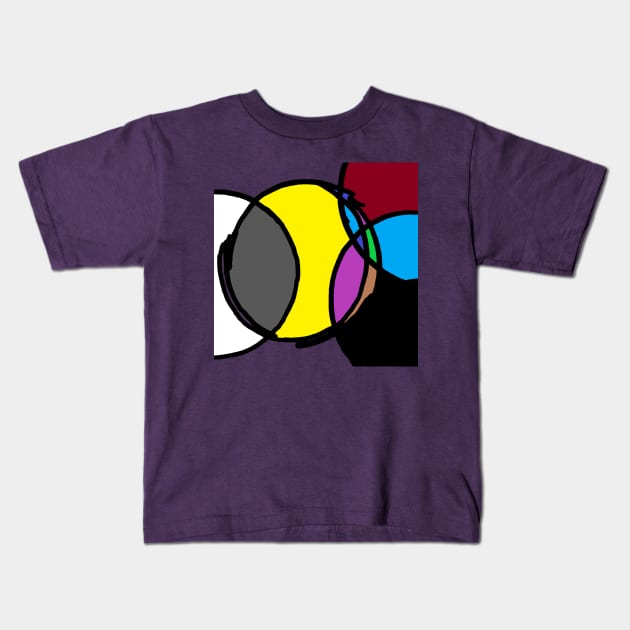 circle pattern, abstraction Kids T-Shirt by zzzozzo